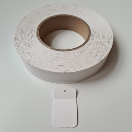 Klika - Hängeetikett auf Rolle 30x50mm blanko perf1000 10 Stück