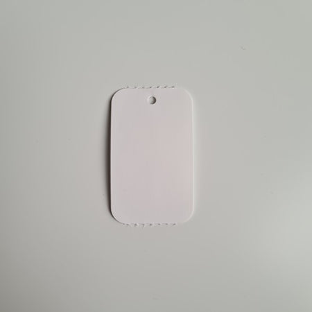 Klika – Hängeetiketten auf Rolle 30 x 50 mm, blanko, ohne Perforation, 10 Stück