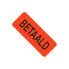 Klika -  Etiket fluorrood 50x21mm BETAALD 500/rol