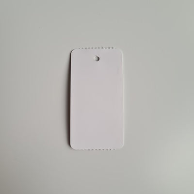Klika - Hängeetikett auf Rolle 30x58 mm schmal 1000er Rolle 14 Stück