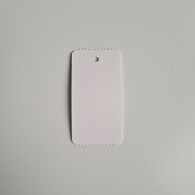Klika - Hängeetikett auf Rolle 30x58 mm schmal weiß 2000 8 Stück