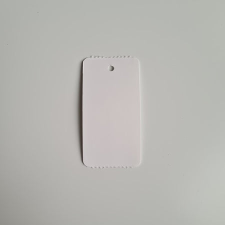 Klika - Hängeetikett auf Rolle 30x58 mm schmal weiß 2000 8 Stück