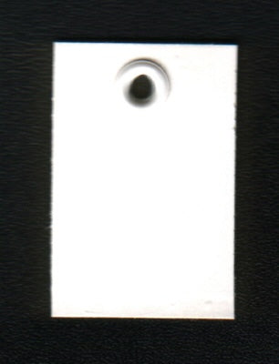 Klika - Eiskarte 25x32 mm mit Kunststofföse, 5 Stück