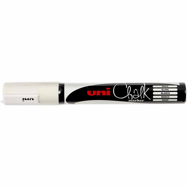 Uni-Ball – Kreidemarker Kreide rund 1,8–2,5 mm weiß