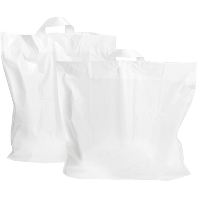 Klika - Tasche | LDPE | 55x5x50cm | Schlaufentragetasche | weiß | 250 Stück