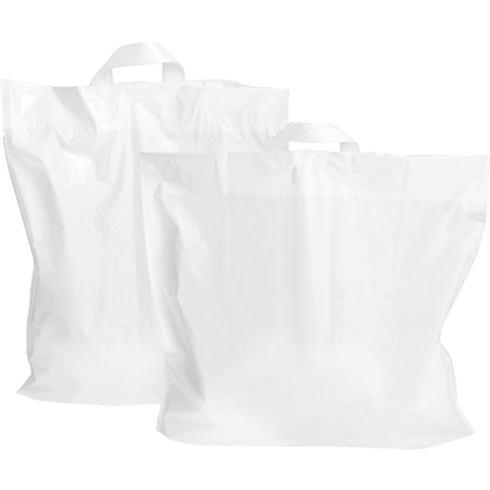Klika - Tasche | LDPE | 55x5x50cm | Schlaufentragetasche | weiß | 250 Stück