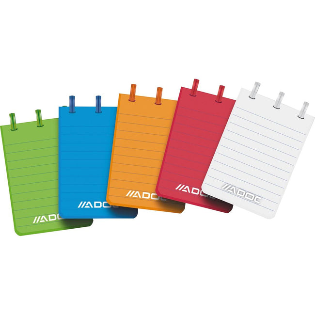 Adoc – Colorlines-Notizbuch, ft A7, liniert, verschiedene Farben
