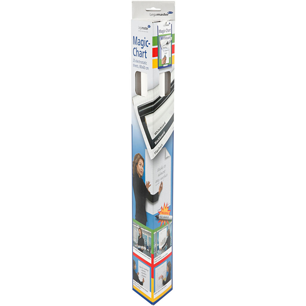 Legamaster - Magic-Chart Whiteboard 600x800mm weiß 25 Blatt