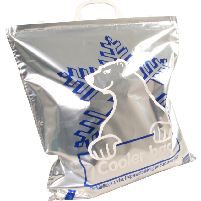 Klika - Tasche | LDPE | flacher Griff | 45x45cm | Kühltasche | 100 Stück