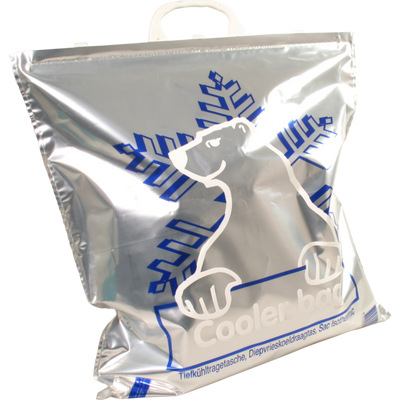 Klika - Tasche | LDPE | flacher Griff | 45x45cm | Kühltasche | 100 Stück