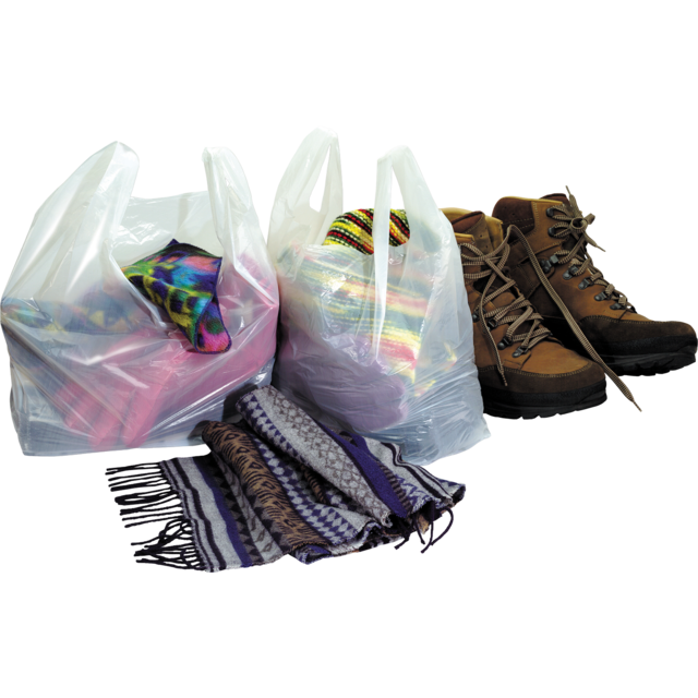 Klika - Tasche | HDPE | geprüft | 30x 10x60cm | Hemd-Einkaufstasche | weiß | 500 Stück