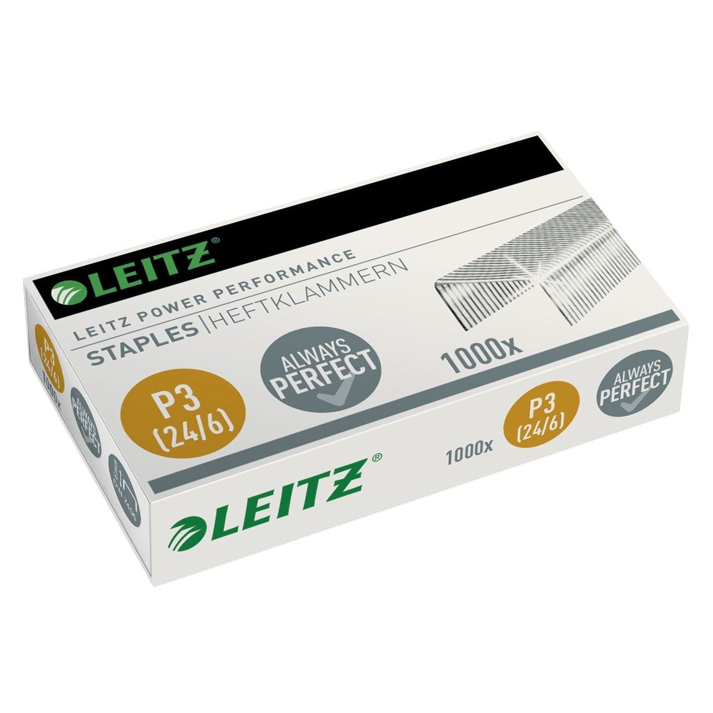 Leitz - Heftklammern 24/6 verzinkt 1000 Stück