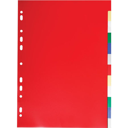 Exacompta - Registerblätter für ft A4, aus PP 12/100e, 12 Registerblätter, farblich sortiert