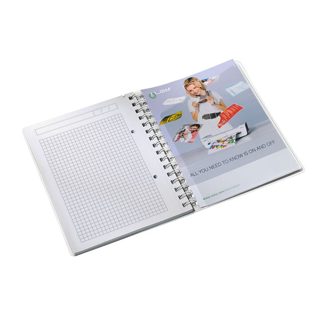 Leitz - WOW-Notizbuch ft A5, kariert 5 mm, blau