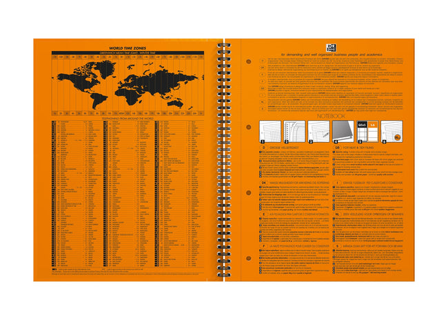 Oxford -  Spiraalblok oxf international notebook a4 lijn | 20 stuks
