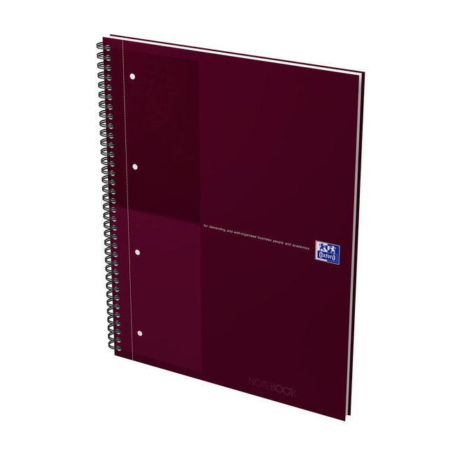 Oxford -  Spiraalblk oxf international notebk a4+ lijn rood