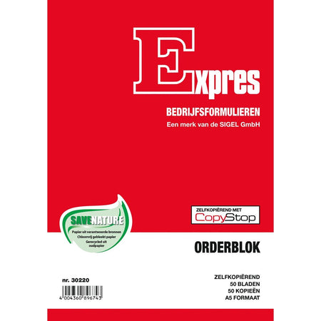 Sigel - Bestellblock, ft A5, Niederländisch, Duplikat (50 x 2 Blatt)