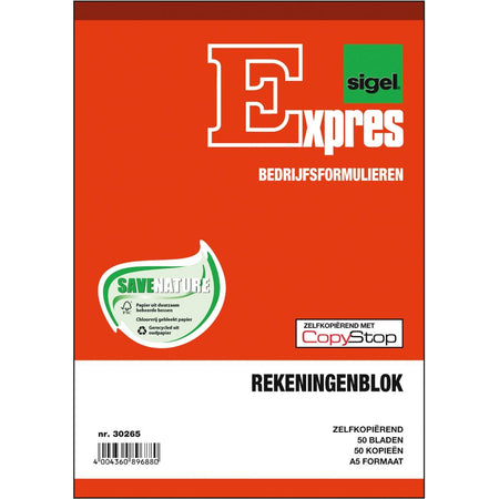 Sigel - Kontoblöcke, ft A5, Niederländisch, Duplikat (50 x 2 Blatt)