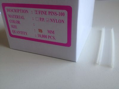 Klika - Textilnadeln 15mm I-Pin fein 100/Clip Nyl 13 Stück