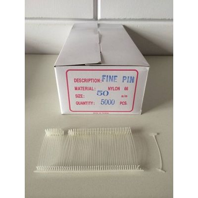 Klika - Nylon-Textilstifte 50 mm fein 5.000 Stück 12 Stück