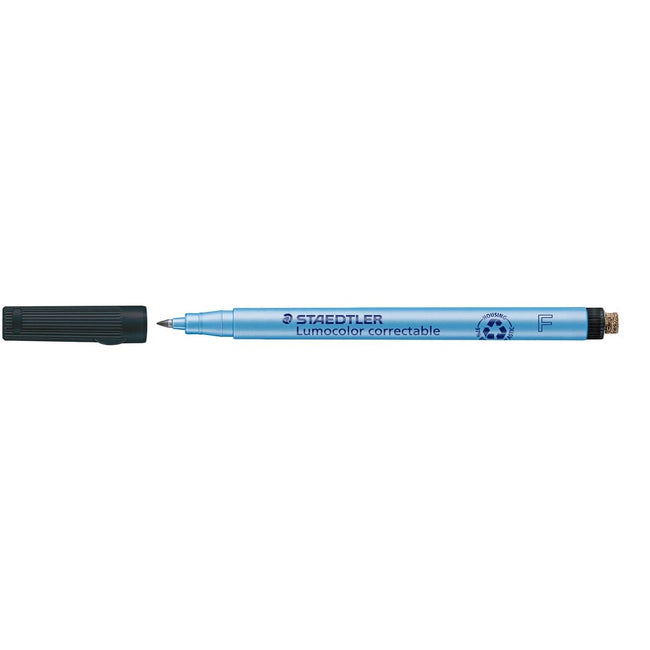 Staedtler - Filzstift Lumocolor 305 non permanent korrigierbar F schwarz