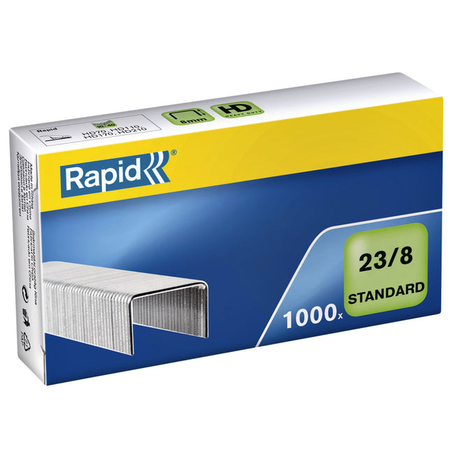 Rapid - Heftklammern 23/8 verzinkt Standard 1000 Stück