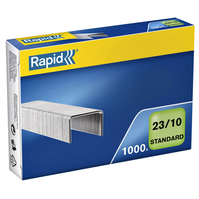 Rapid - Heftklammern 23/10 verzinkt Standard 1000 Stück