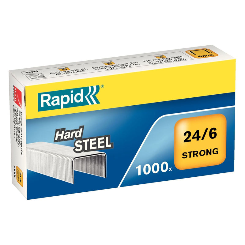 Rapid - Heftklammern 24/6 Stahl stark 1000 Stück