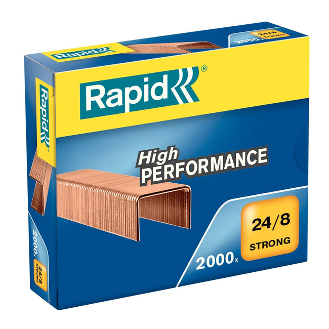 Rapid - Heftklammern 24/8 verkupfert stark 2000 Stück