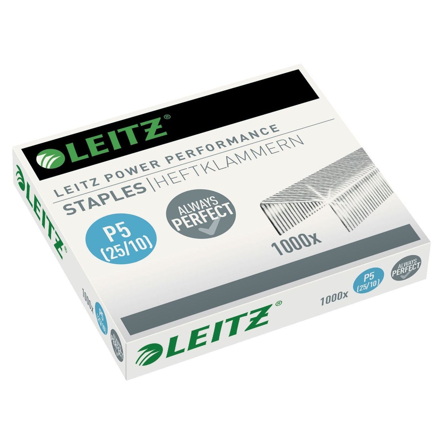 Leitz - Heftklammern 25/10 verzinkt 1000 Stück