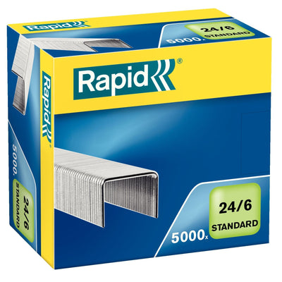 Rapid - Heftklammern 24/6 verzinkt Standard 5000 Stück
