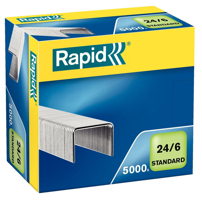 Rapid - Heftklammern 24/6 verzinkt Standard 5000 Stück
