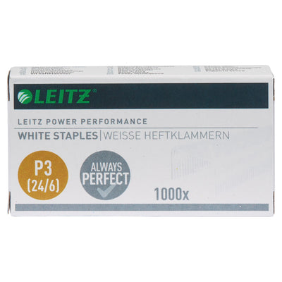 Leitz - Heftklammern P3 24/6 weiß 1000 Stück