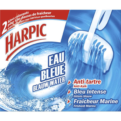 Harpic -   toiletblok, blauw water, 38 g, pak van 2