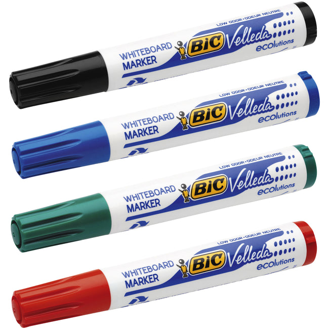 BIC -  Whiteboardmarker  1701 rond l zwart | 12 stuks