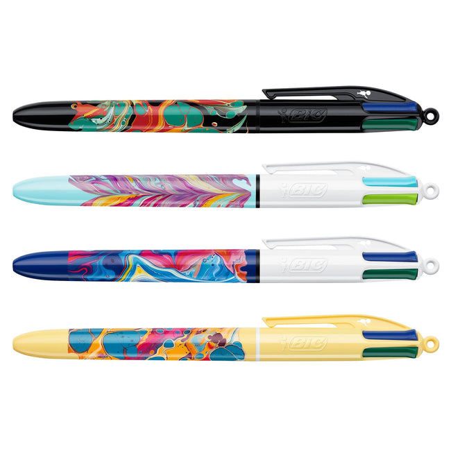 BIC -  Balpen  4kleuren m hydro ass