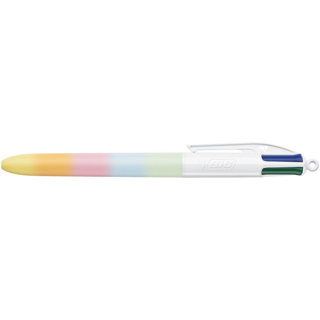 BIC -  4-kleuren balpen  regenboog m assorti | 40 stuks