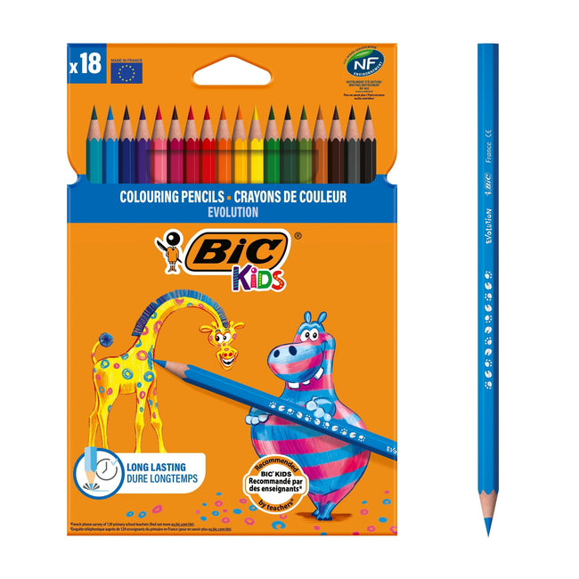 BIC -  Kleurpotlood kids evolution ecolutions ass | 24 stuks