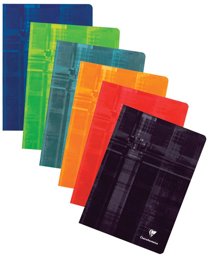 Clairefontaine - Notizbuch A4 Raute 10x10mm 80 Seiten 90gr sortiert