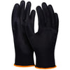 DONAU SAFETY -   veiligheidshandschoenen PU, zwart, S, maat 7