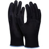 DONAU SAFETY -   veiligheidshandschoenen PU, zwart, L, maat 9