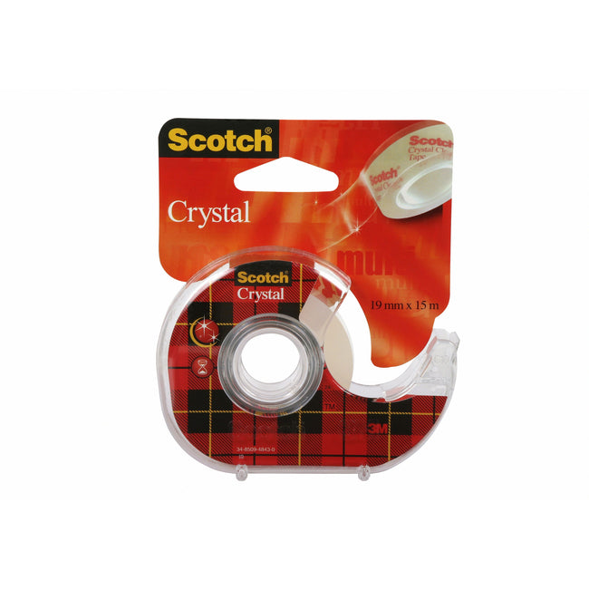 Scotch - Klebeband Kristall 600 19mmx15m tr + Handdispenser