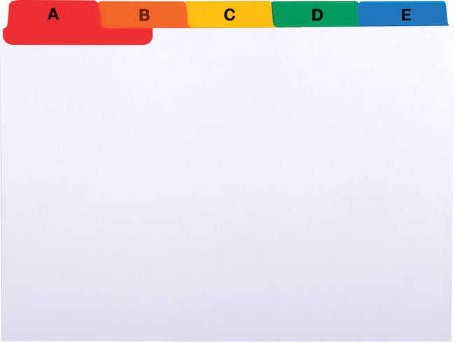 Exacompta -  tabbladen AZ voor systeemkaartenbakken, 25 tabs, ft A6 (afbeelding 2)