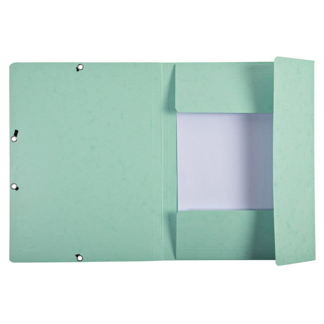 Exacompta -  Elastomap  aquarel a4 3 klep 400gr groen | 25 stuks