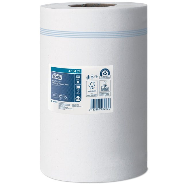 Tork -  Poetspapier m3 advanced 2laags 200 vel wit