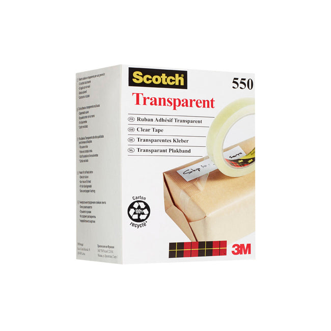 Scotch -  Plakband 550 19mmx66m transparant