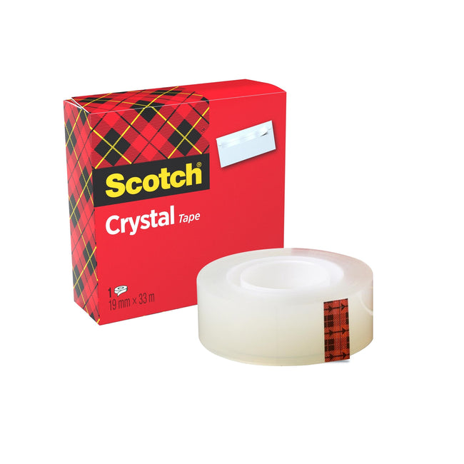 Scotch -  Plakband crystal 600 19mmx33m transparant