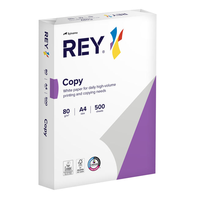 Rey -  Kopieerpapier copy a4 80gr wit | 5 stuks