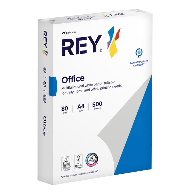 Rey -  Kopieerpapier office a4 80gr wit | 5 stuks