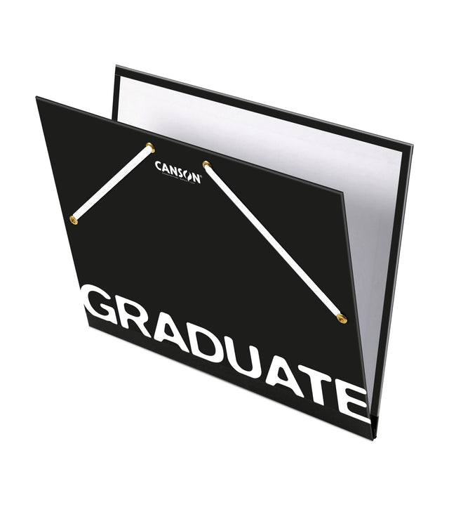 Canson -  Tekenmap  graduate 260x330mm zwart | 10 stuks